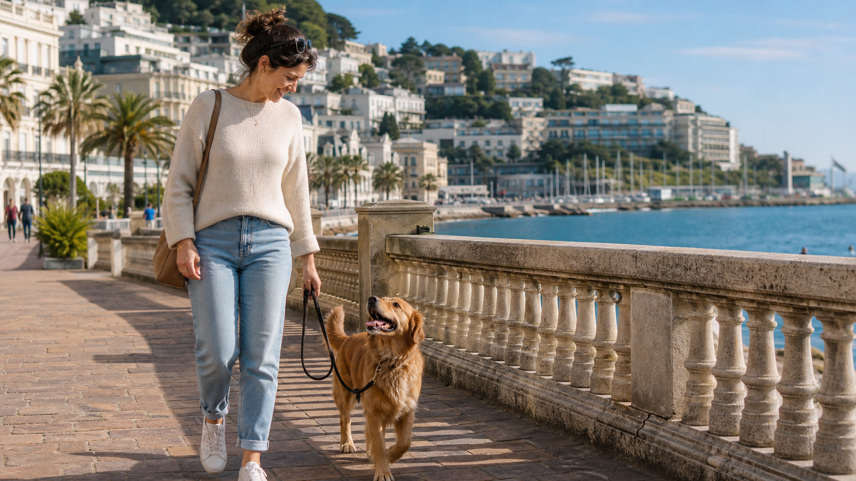 A dog enjoying Torquay